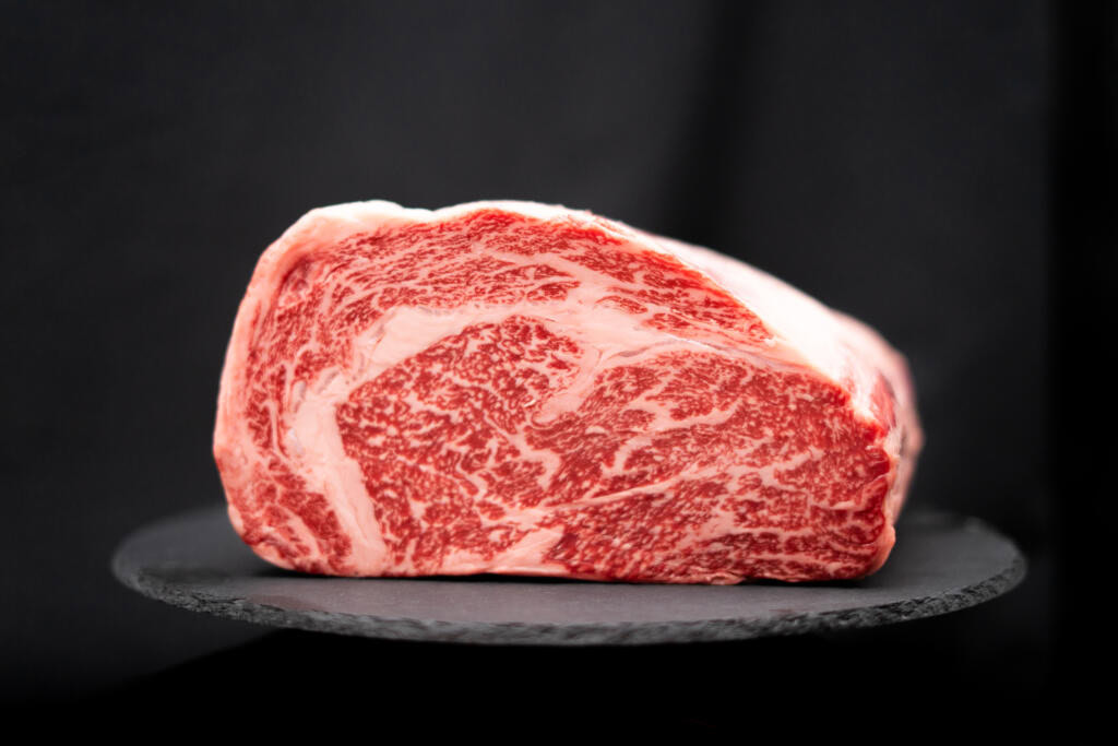 premium wagyu beef cut with rich marbling for asian bbq
