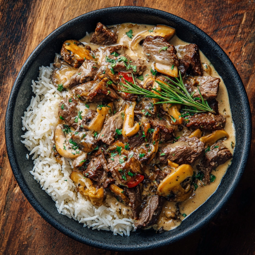 Wagyu_Beef_Stroganoff_with_Porcini_Mushroom