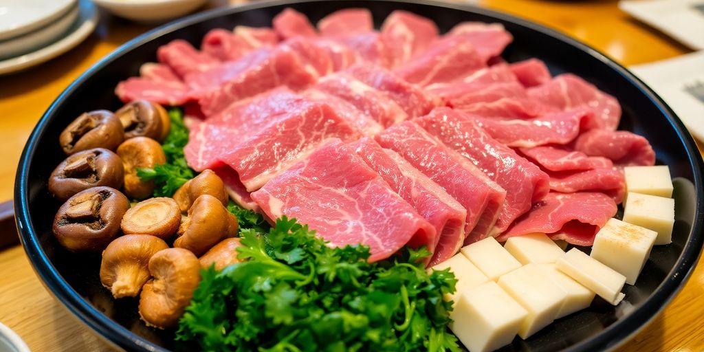 Classic Japanese Sukiyaki with Premium Wagyu Beef