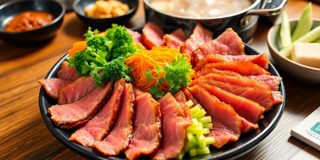Classic Japanese Sukiyaki with Premium Wagyu Beef